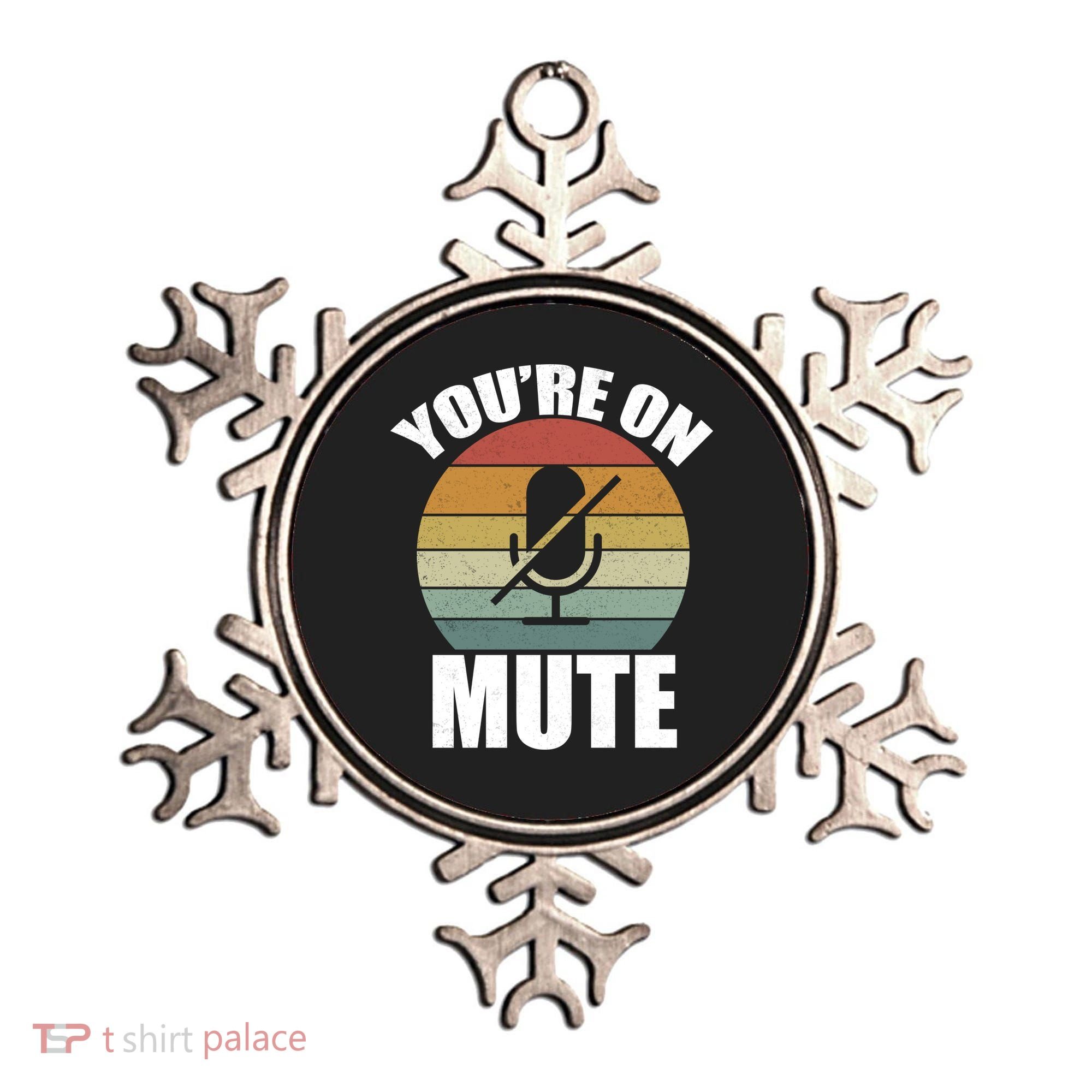 You're On Mute Retro Funny Ornament