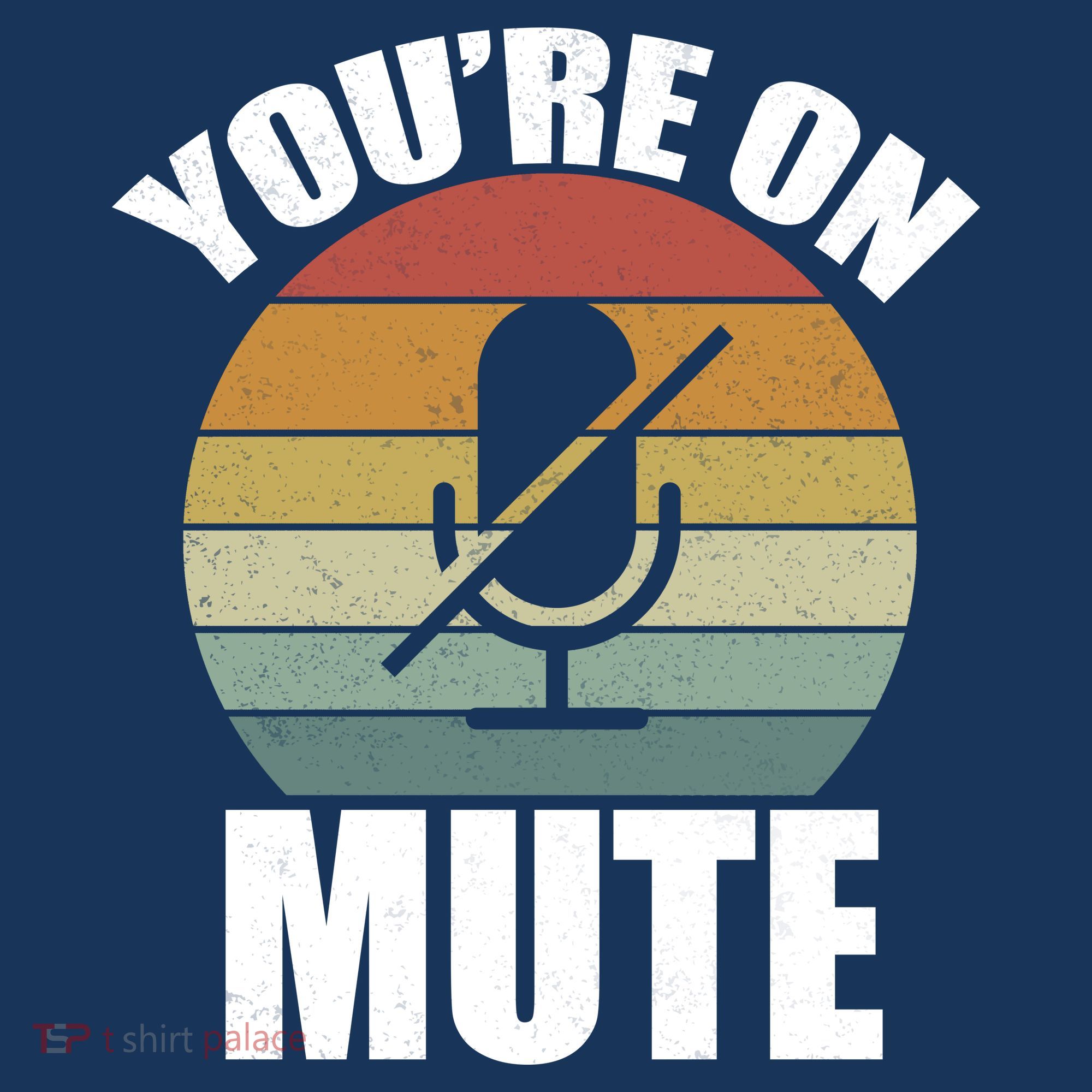 You're On Mute Retro Funny USA-Made Doggie Bandana