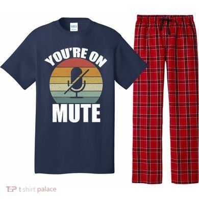 You're On Mute Retro Funny Pajama Set