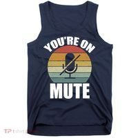 You're On Mute Retro Funny Tank Top thumb 0
