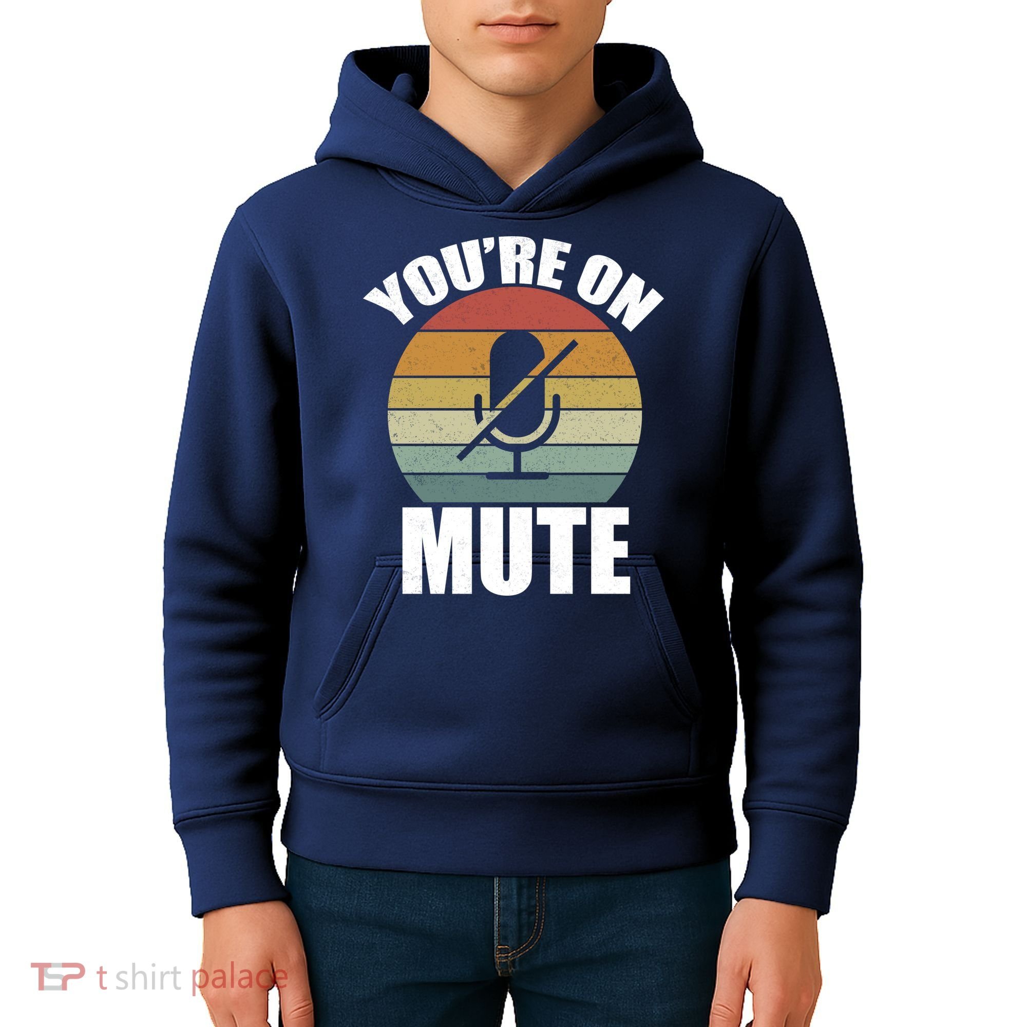 You're On Mute Retro Funny Kids Hoodie