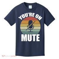You're On Mute Retro Funny Kids T-Shirt thumb 0