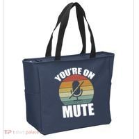 You're On Mute Retro Funny Tote Bag thumb 2
