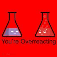 You're Overreacting Funny Chemist Santa Hat thumb 1