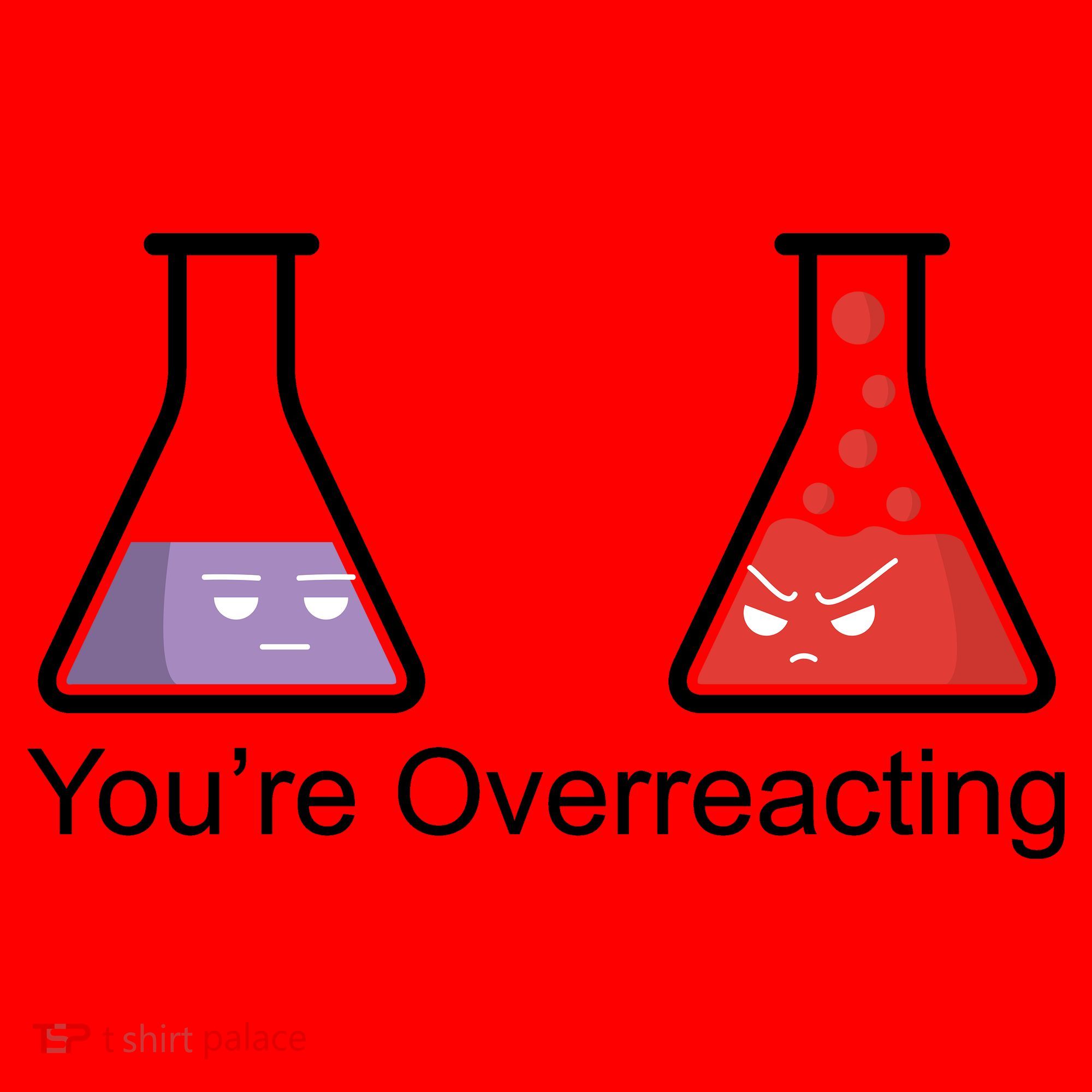 You're Overreacting Funny Chemist Santa Hat