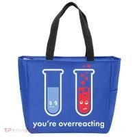 You're Overreacting Funny Science Tote Bag thumb 0