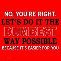 You're Right Let's Do The Dumbest Way Possible Humor Santa Hat thumb 1