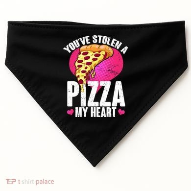 You've Stolen A Pizza My Heart USA-Made Doggie Bandana