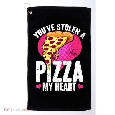 You've Stolen A Pizza My Heart Golf Towel
