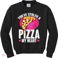 You've Stolen A Pizza My Heart Kids Sweatshirt thumb 0