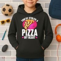 You've Stolen A Pizza My Heart Kids Hoodie thumb 2