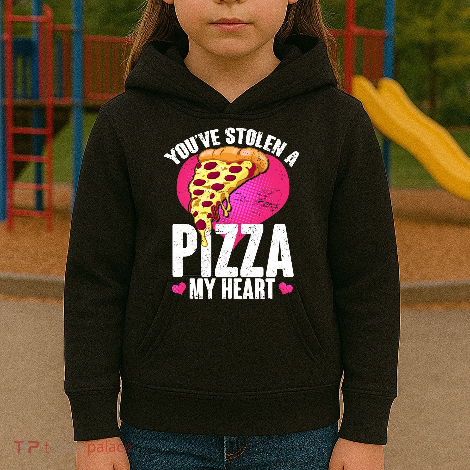 You've Stolen A Pizza My Heart Kids Hoodie