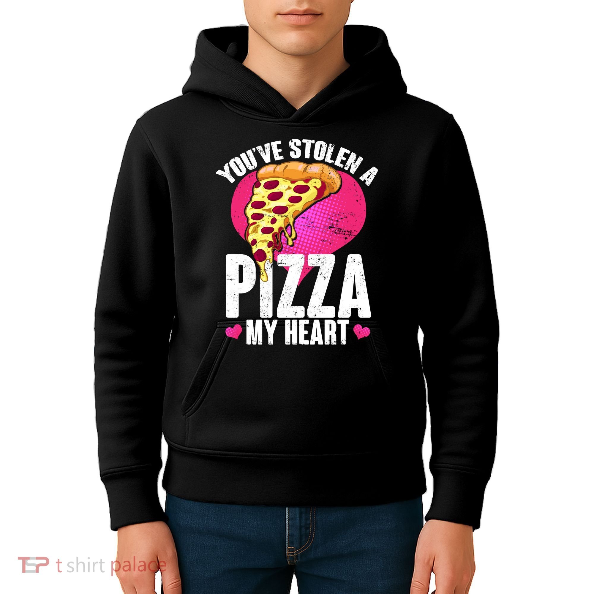 You've Stolen A Pizza My Heart Kids Hoodie