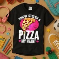 You've Stolen A Pizza My Heart Kids T-Shirt thumb 3