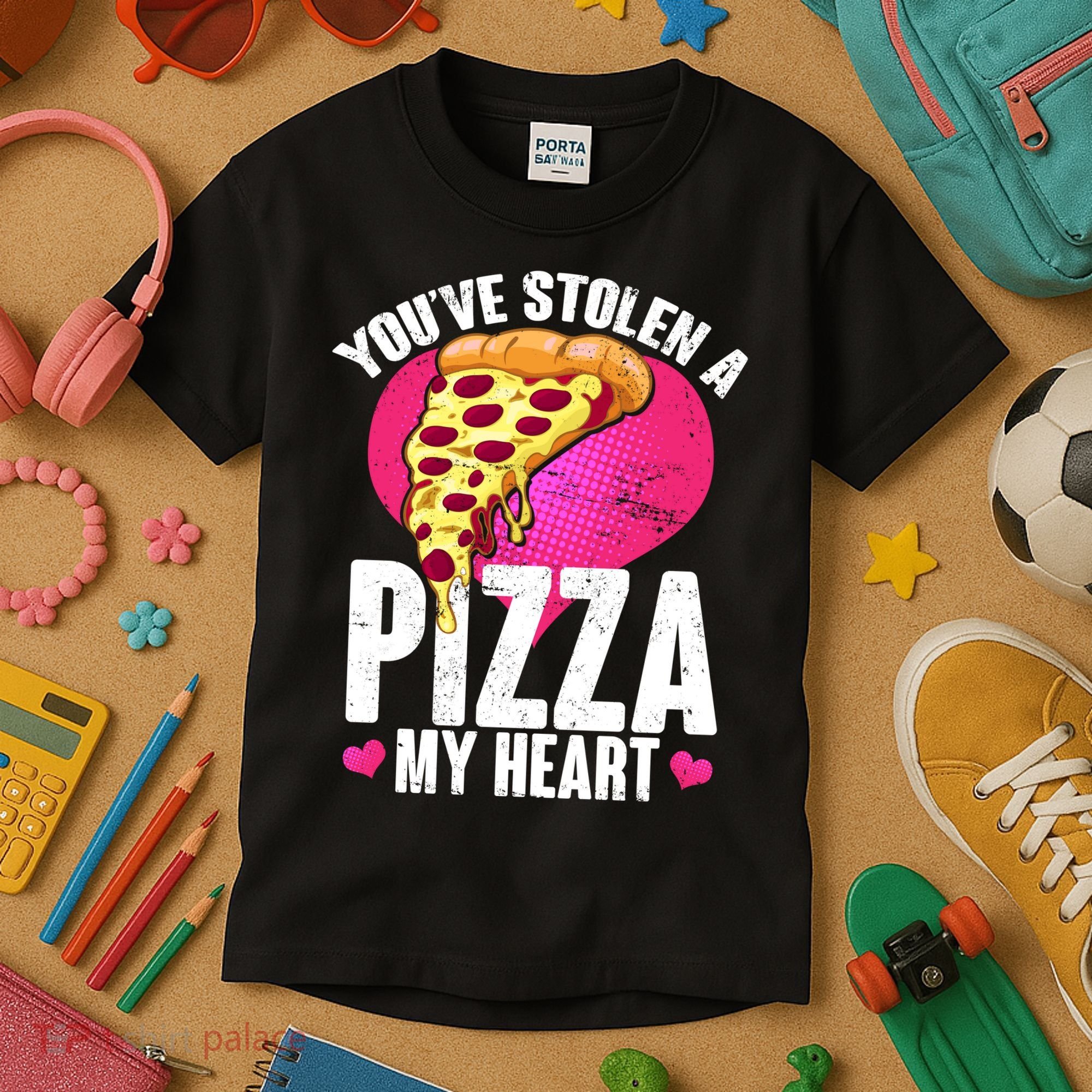You've Stolen A Pizza My Heart Kids T-Shirt