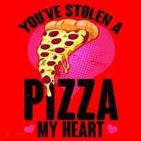You've Stolen A Pizza My Heart Santa Hat thumb 1