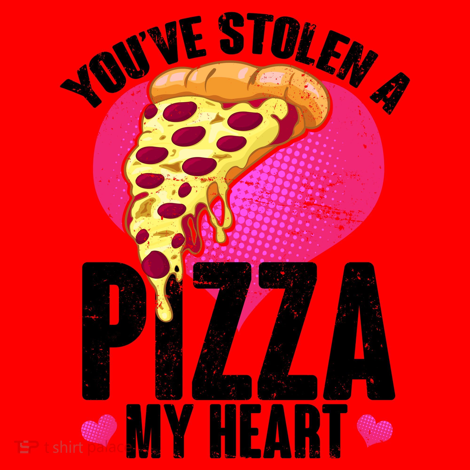 You've Stolen A Pizza My Heart Santa Hat