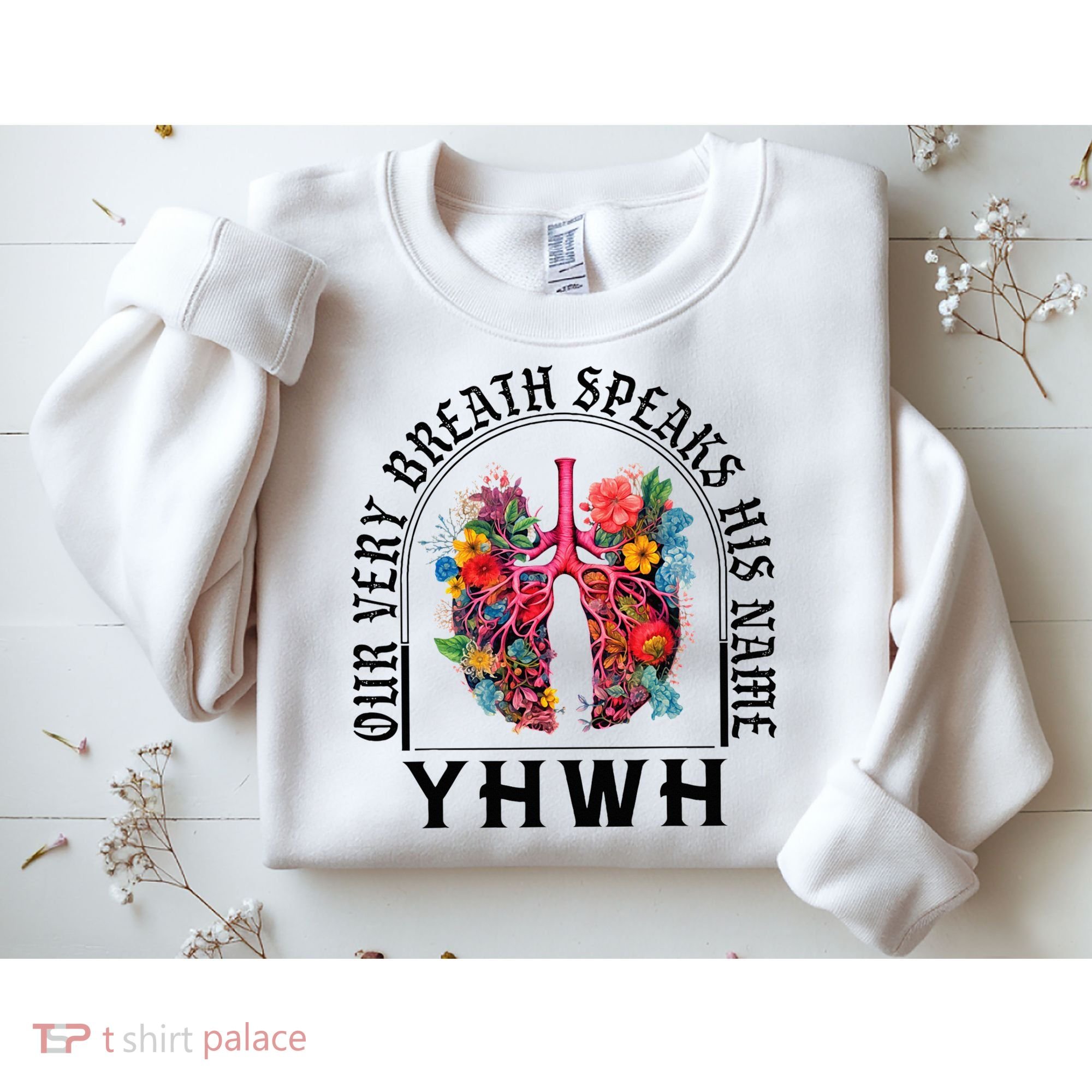 Yhwh Our Very Breath Speaks His Name Yahweh Christian Sweatshirt