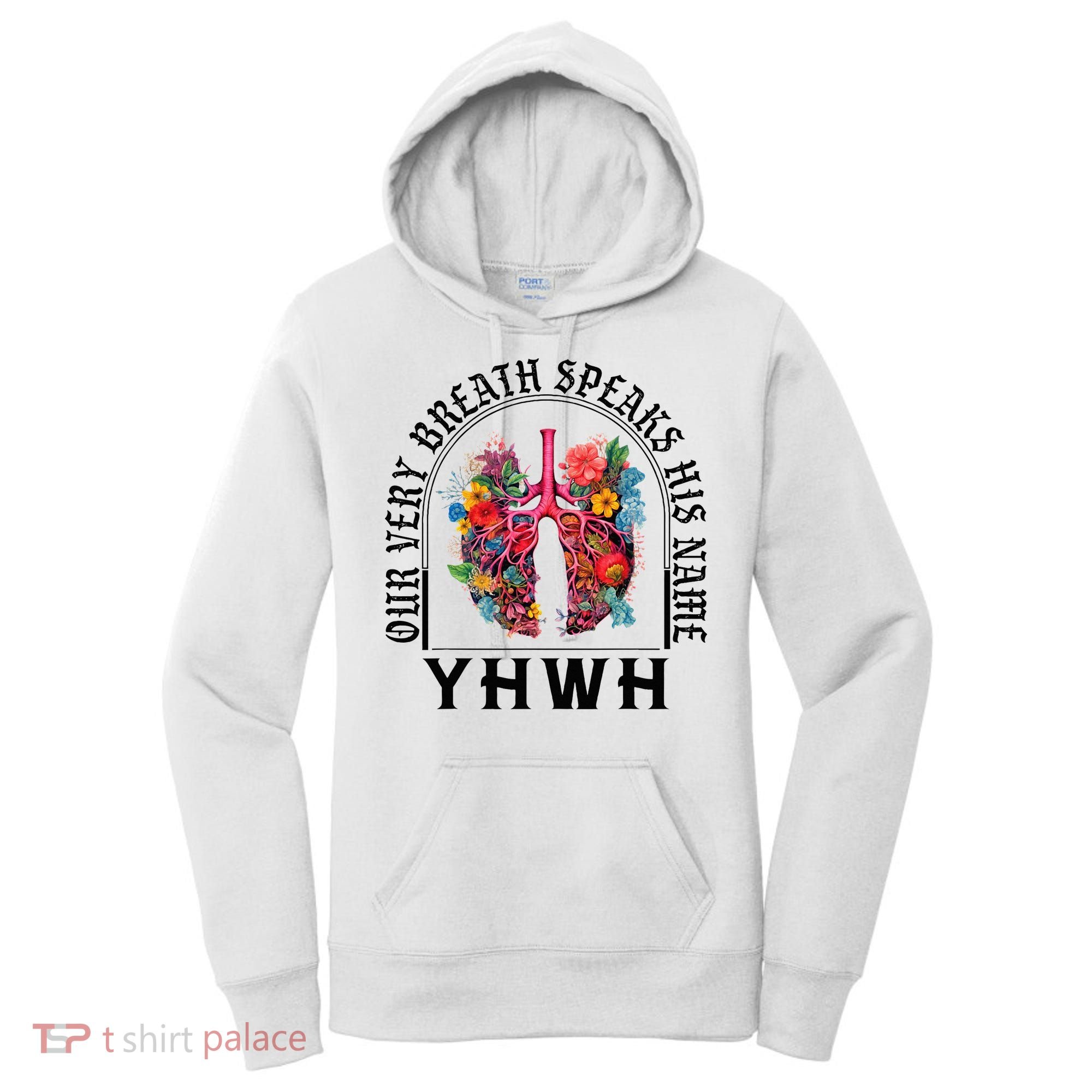 Yhwh Our Very Breath Speaks His Name Yahweh Christian Women's Hoodie