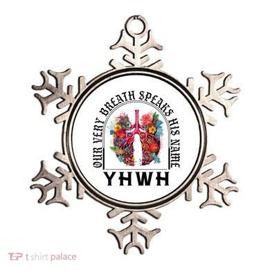 Yhwh Our Very Breath Speaks His Name Yahweh Christian Ornament