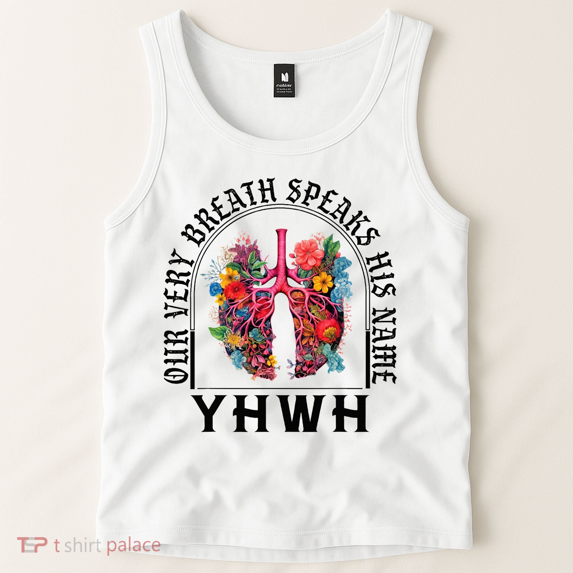 Yhwh Our Very Breath Speaks His Name Yahweh Christian Tank Top