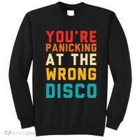 YouRe Panicking At The Wrong Disco Retro Sweatshirt thumb 0