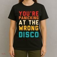 YouRe Panicking At The Wrong Disco Retro T-Shirt thumb 4