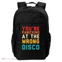 YouRe Panicking At The Wrong Disco Retro Backpack thumb 0