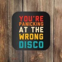 YouRe Panicking At The Wrong Disco Retro Coaster thumb 0