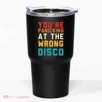 YouRe Panicking At The Wrong Disco Retro Tumbler thumb 0