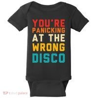 YouRe Panicking At The Wrong Disco Retro Baby Bodysuit thumb 0