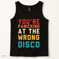 YouRe Panicking At The Wrong Disco Retro Tank Top thumb 2