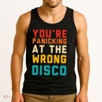 YouRe Panicking At The Wrong Disco Retro Tank Top thumb 3