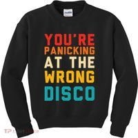 YouRe Panicking At The Wrong Disco Retro Kids Sweatshirt thumb 0