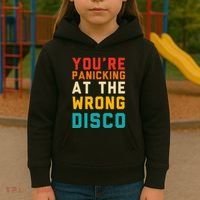 YouRe Panicking At The Wrong Disco Retro Kids Hoodie thumb 3
