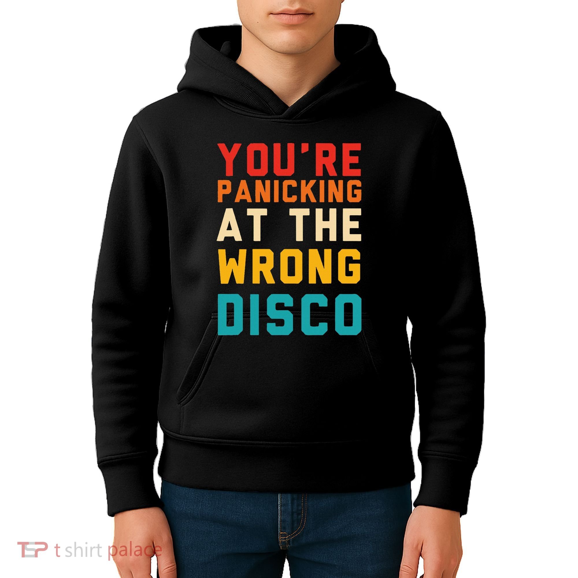 YouRe Panicking At The Wrong Disco Retro Kids Hoodie