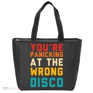 YouRe Panicking At The Wrong Disco Retro Tote Bag