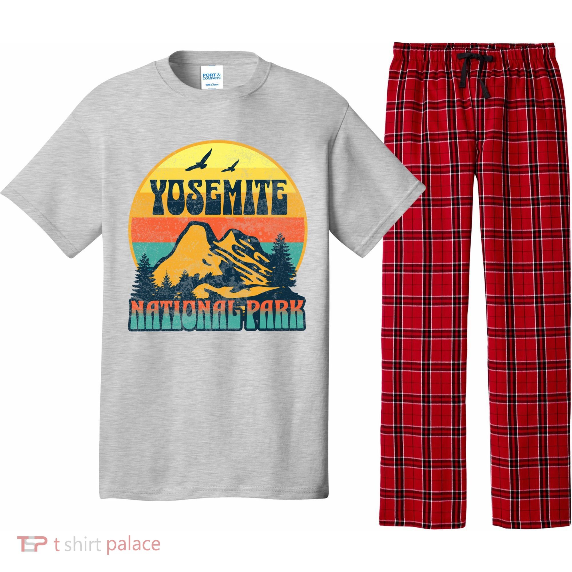Yosemite Park California Nature Hiking Outdoors Gift Pajama Set