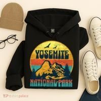 Yosemite Park California Nature Hiking Outdoors Gift Hoodie thumb 4
