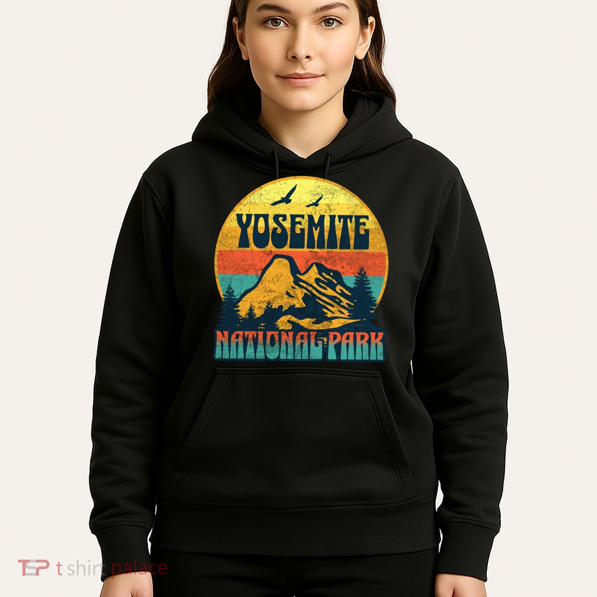 Yosemite Park California Nature Hiking Outdoors Gift Hoodie