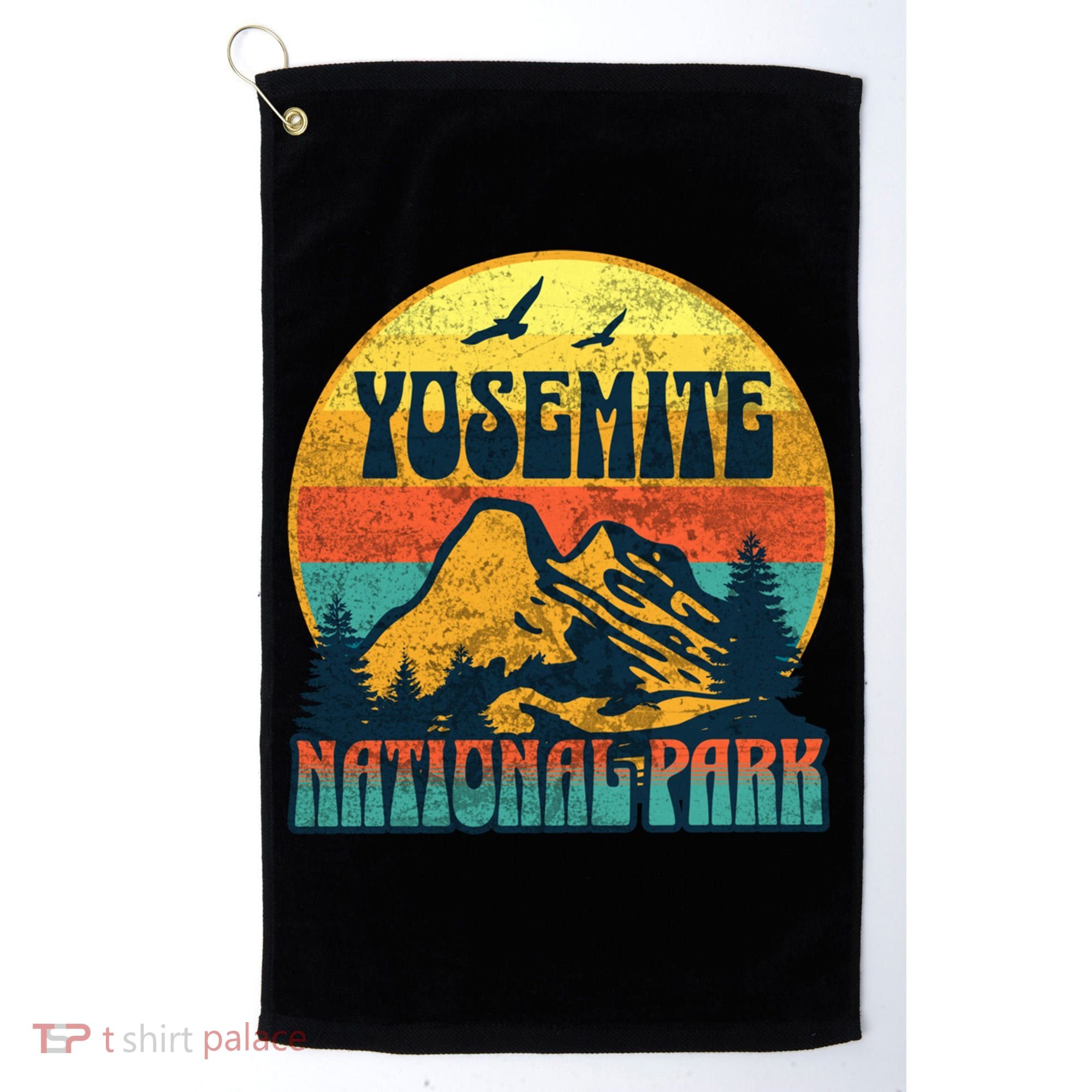 Yosemite Park California Nature Hiking Outdoors Gift Golf Towel