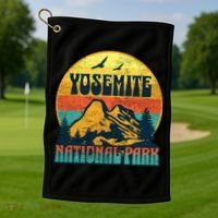 Yosemite Park California Nature Hiking Outdoors Gift Golf Towel thumb 1