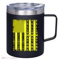 Yellowstone National Park Flag 12oz Stainless Steel Coffee Mug thumb 0