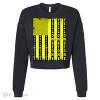 Yellowstone National Park Flag Cropped Pullover Crew thumb 0