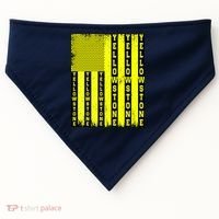 Yellowstone National Park Flag USA-Made Doggie Bandana thumb 0
