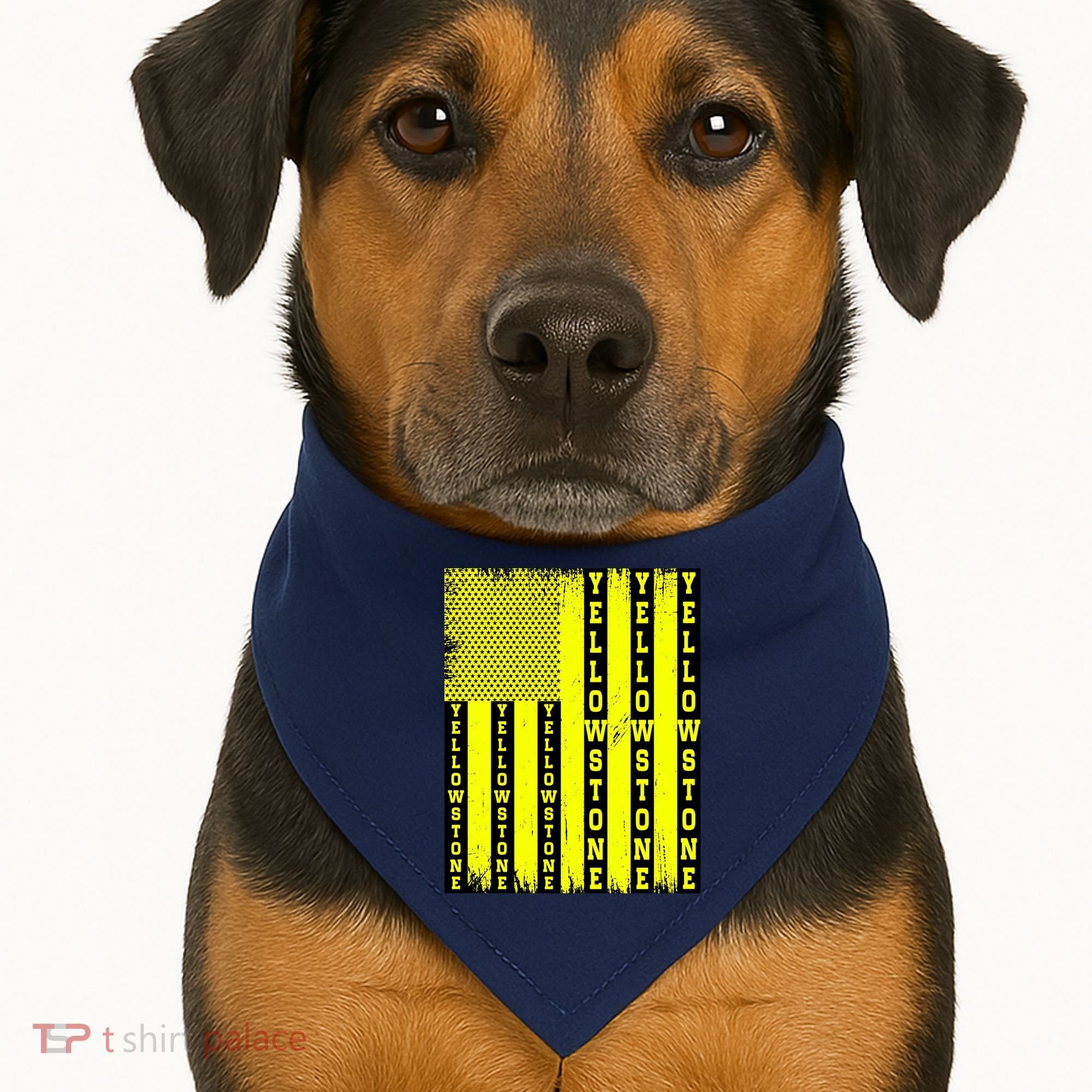Yellowstone National Park Flag USA-Made Doggie Bandana