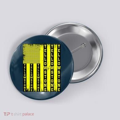 Yellowstone National Park Flag Button