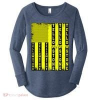 Yellowstone National Park Flag Women's Perfect Tri Tunic Long Sleeve Shirt thumb 0