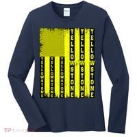 Yellowstone National Park Flag Women's Long Sleeve Shirt thumb 0