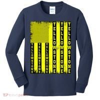 Yellowstone National Park Flag Kids Long Sleeve Shirt thumb 0